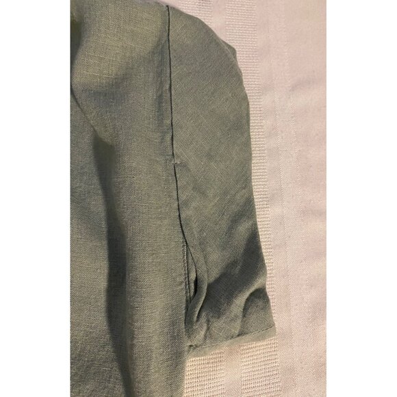 Cato Womens Sage Green Button-Back Top M Casual Popover Flowy City Comfy Blouse - Picture 11 of 13